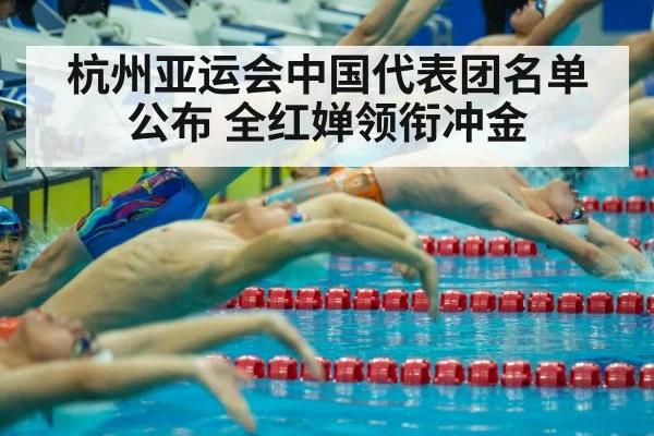 杭州亚运会中国代表团名单公布 全红婵领衔冲金